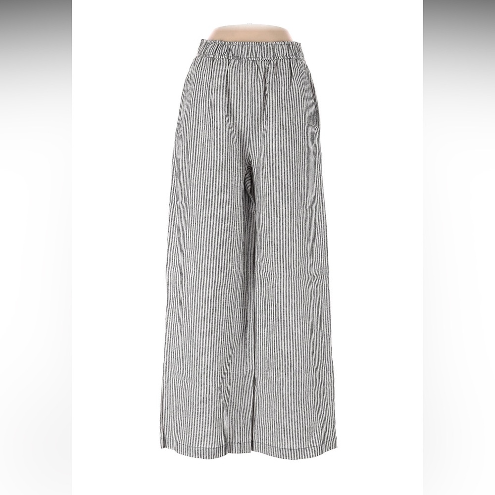 Reformation Striped Carter Linen Wide-Leg Pants